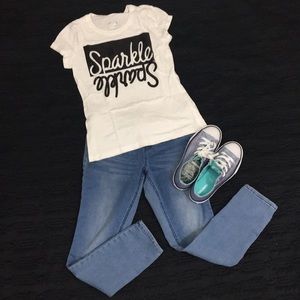 Justice lightwash simply low jeggings Size 10 1/2